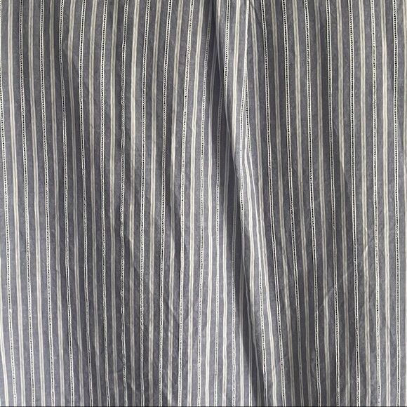 Marks & SPENCER Cotton Striped Button Front Shirt Blouse Lace Blue White XL - Picture 6 of 7